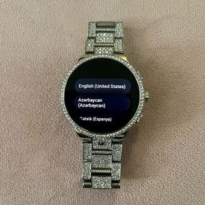 Michael Kors Gen 6 Camille Pavé Silver Tone Smartwatch